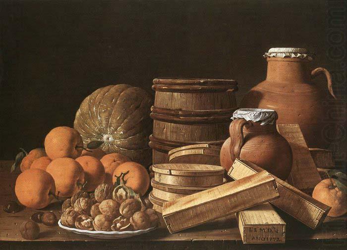 MELeNDEZ, Luis Still-Life with Oranges and Walnuts china oil painting image